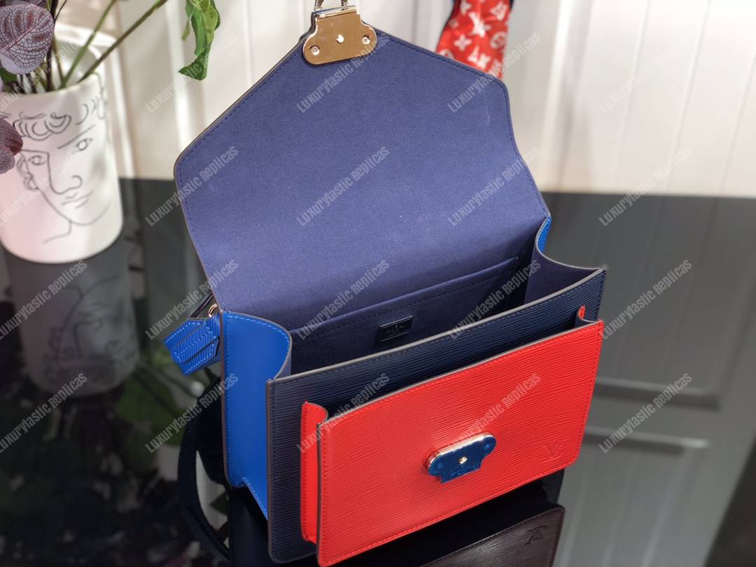 LV Pochette Epi Leather Black/Red