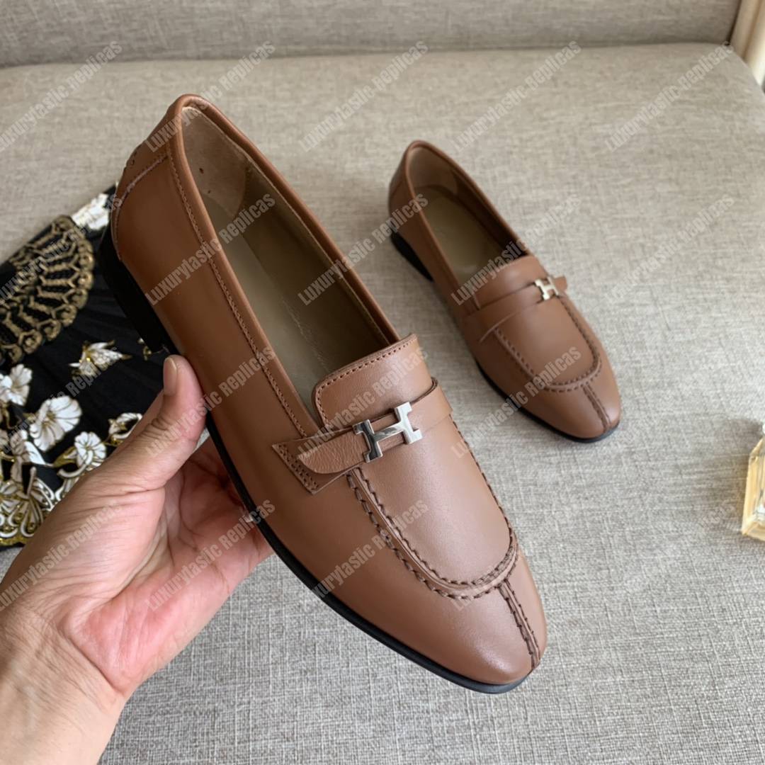 H**mes h buckle loafer baige