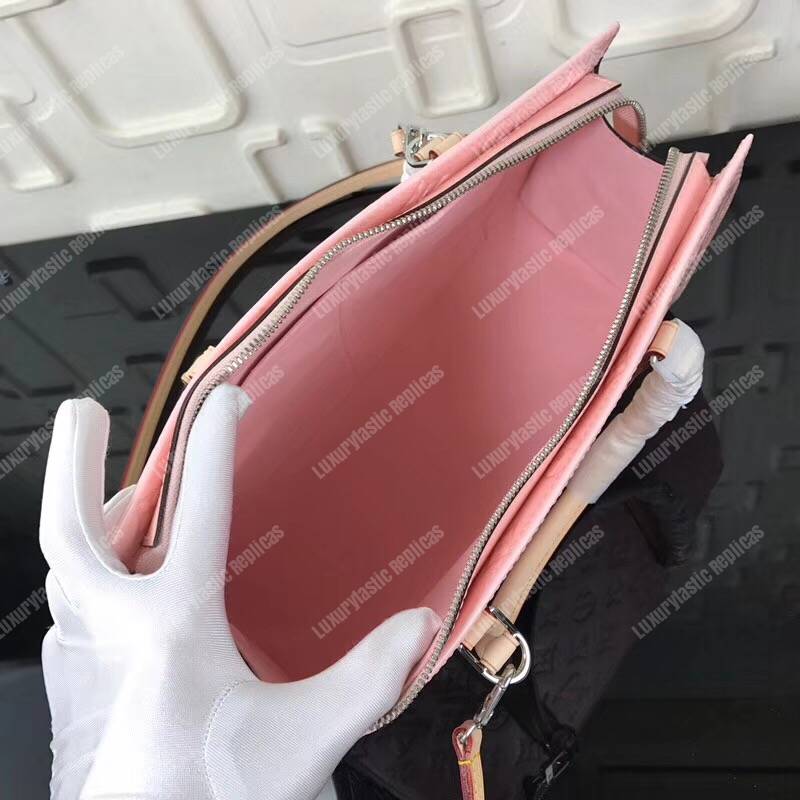 LV Monogram Vernis Neo Triangle Bag Pink