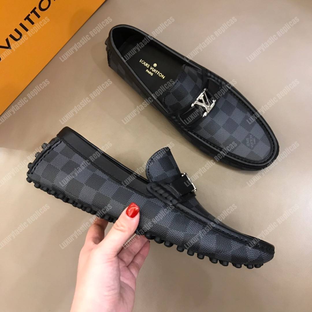 LV Hockenheim Mocassin Damier Graphite