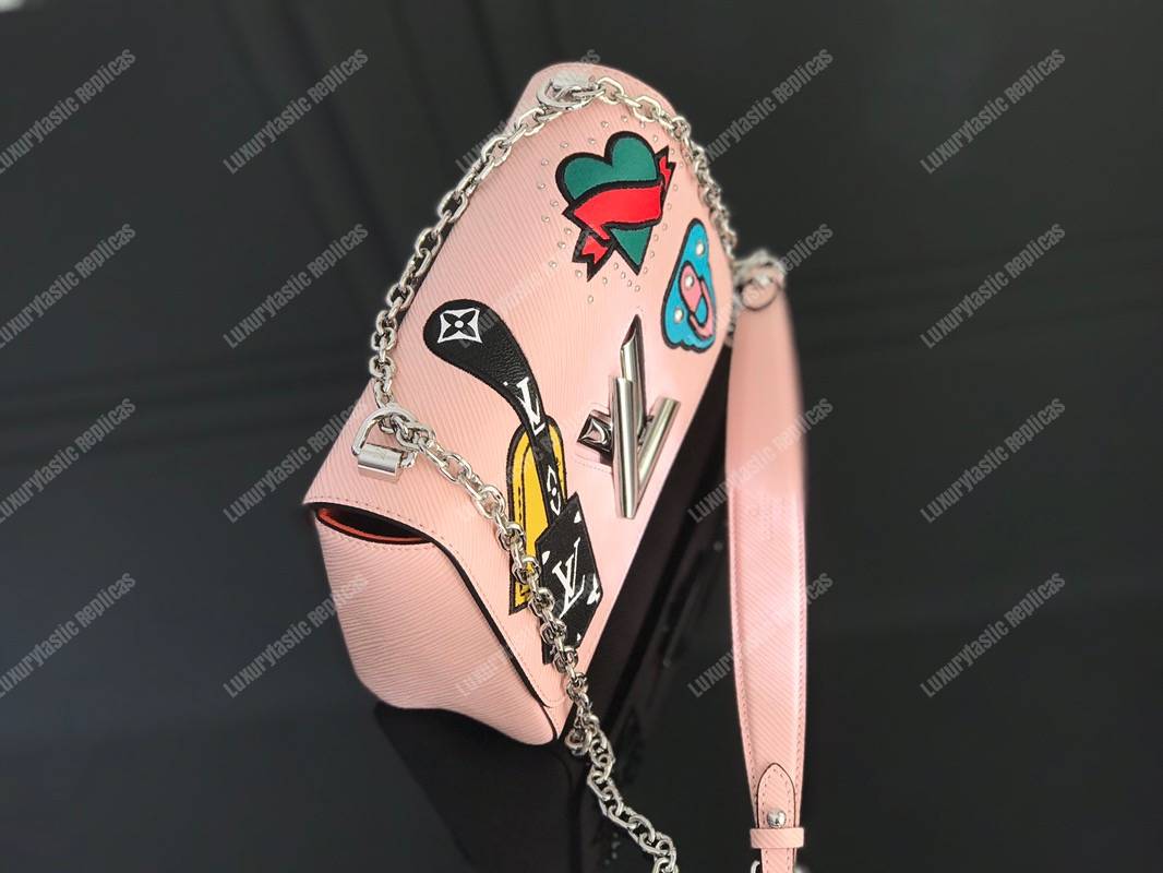 LV Twist MM Epi Leather Travel and Trunk-Making Heritage Pink