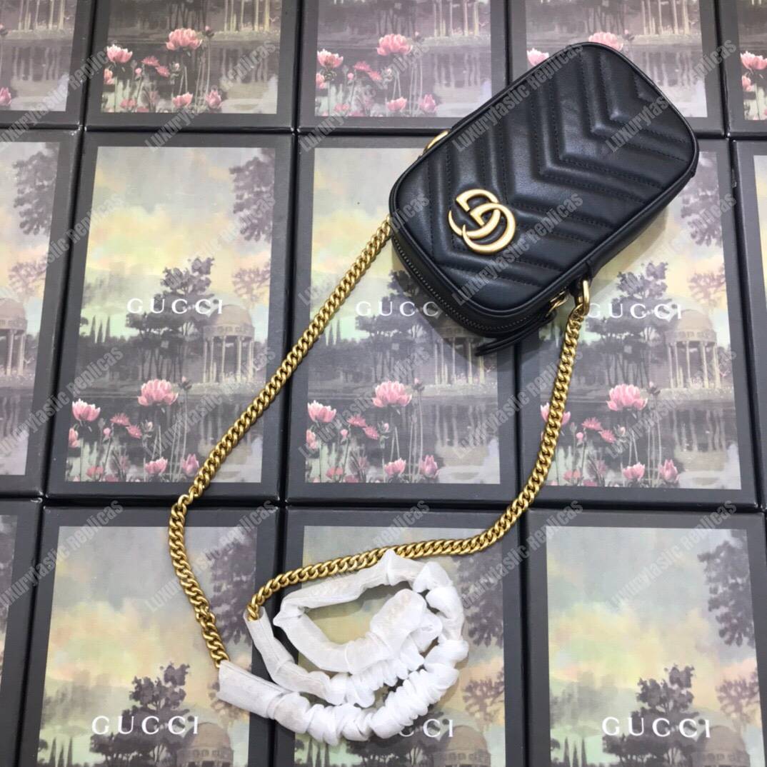 G*u*i gg marmont mini bag noir