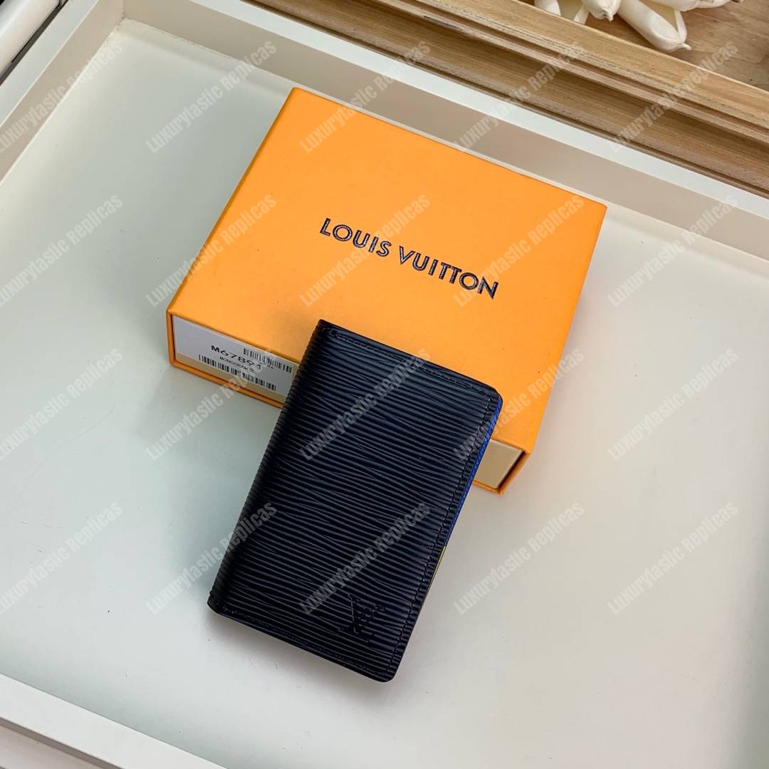 LV Pocket Organizer Epi Leather Damier Graphite