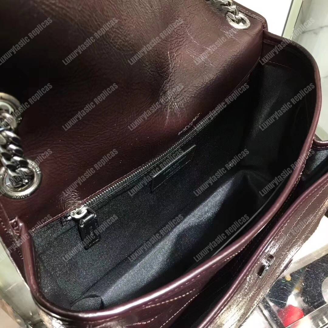 Saint Laurent Niki Medium Dark Legion Red Vintage