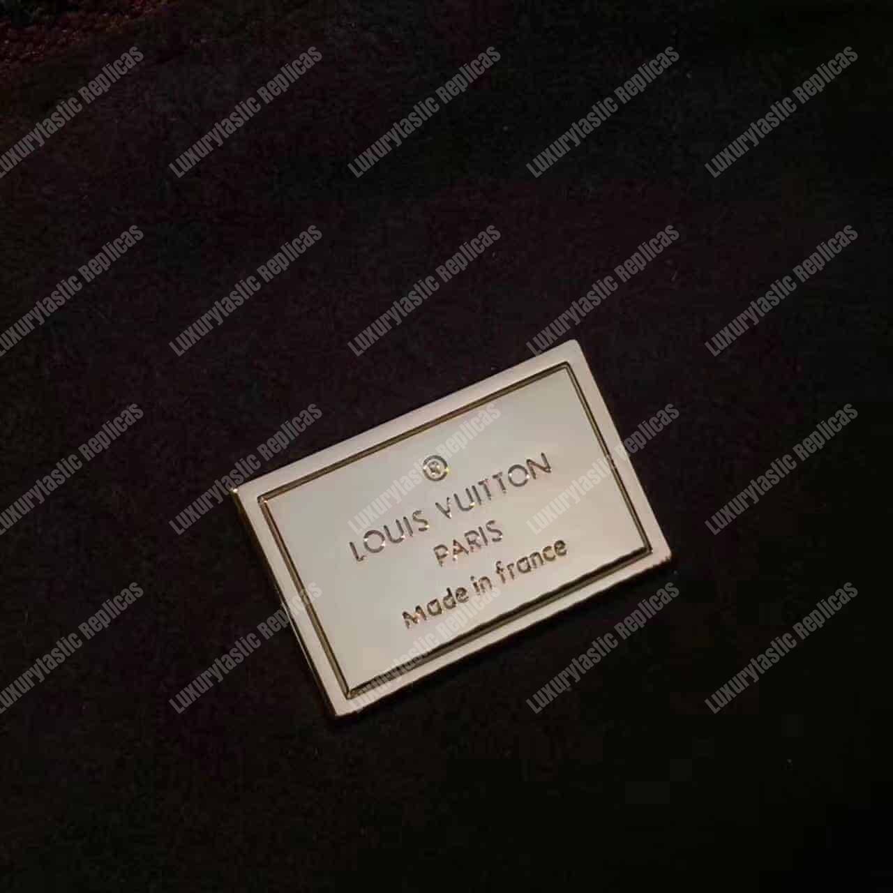 LV Alma BB Tote Bag Monogram Vernis Amarante