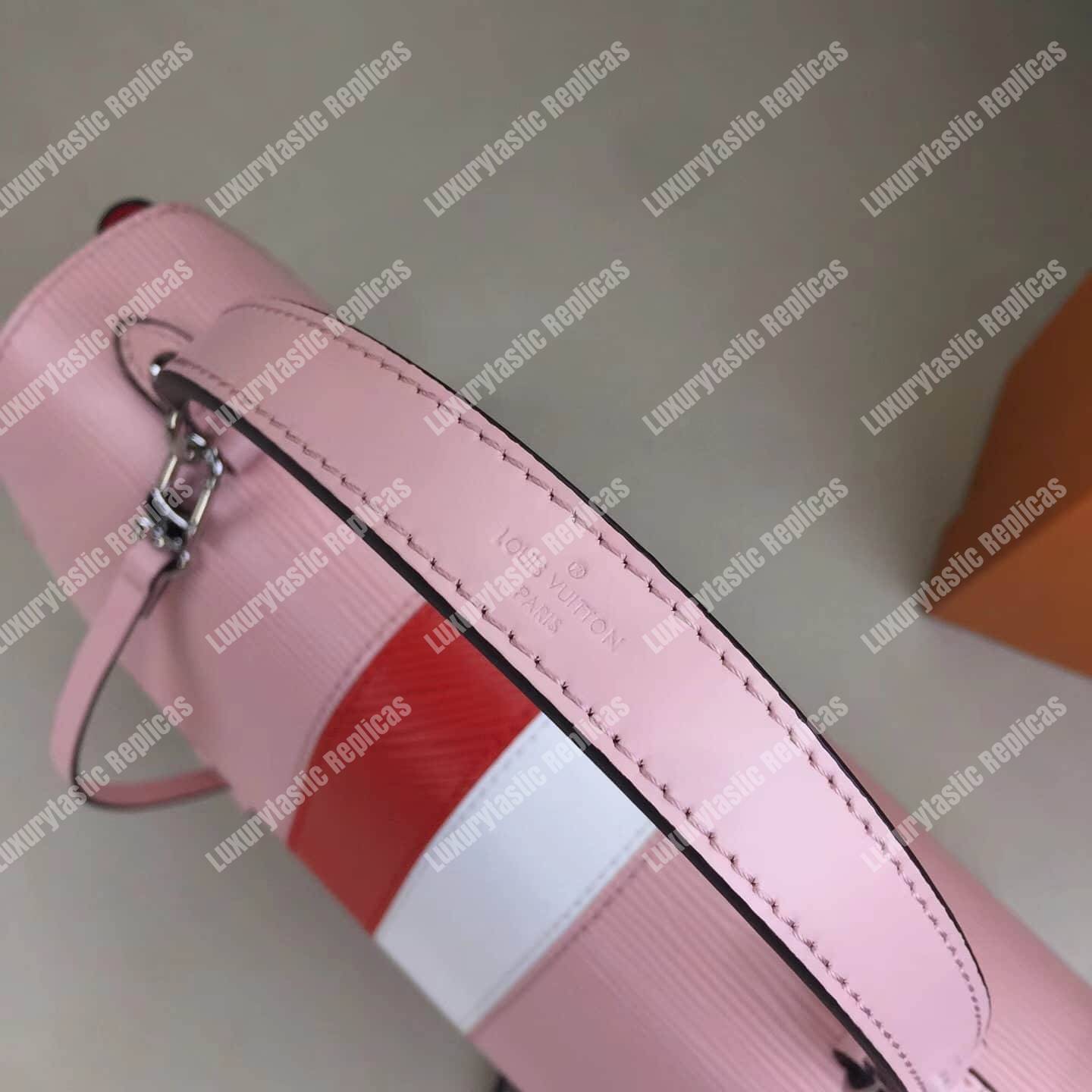 LV Cluny MM Epi Leather Rose Ballerine
