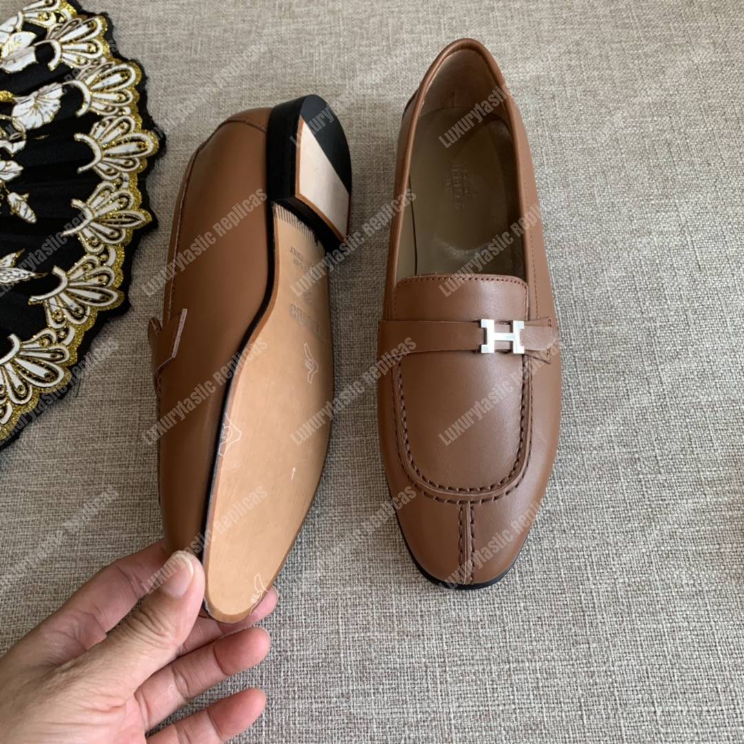 H**mes h buckle loafer baige