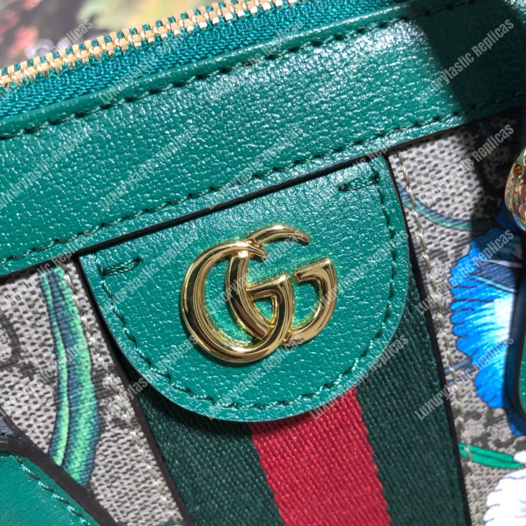 G*u*i online exclusive ophidia gg flora small tote bag