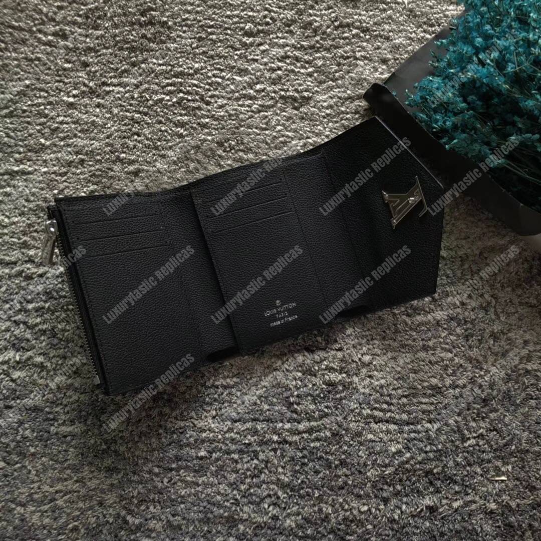 LV MyLockMe Compact Wallet Noir