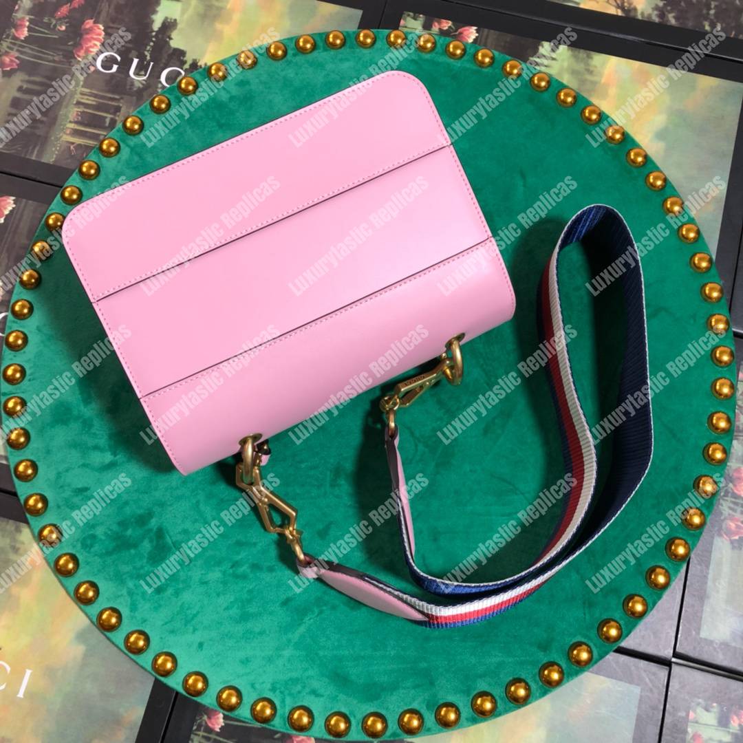 G*u*i queen margaret leather bag pink