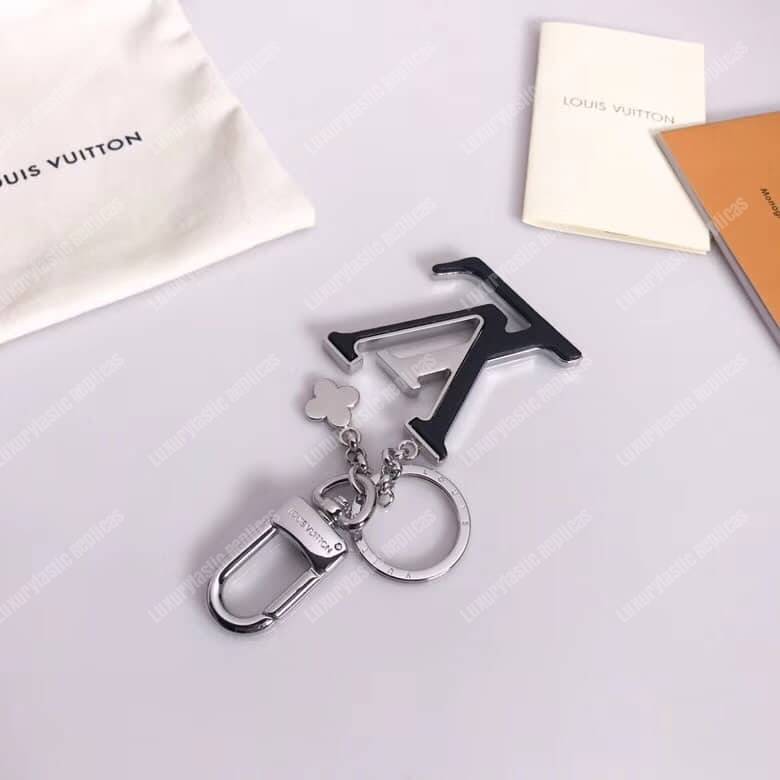 LV Capucines Bag Charm and Key Holder Black