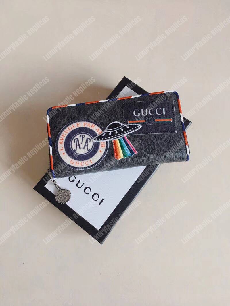 night courrier gg Sup*e zip around wallet