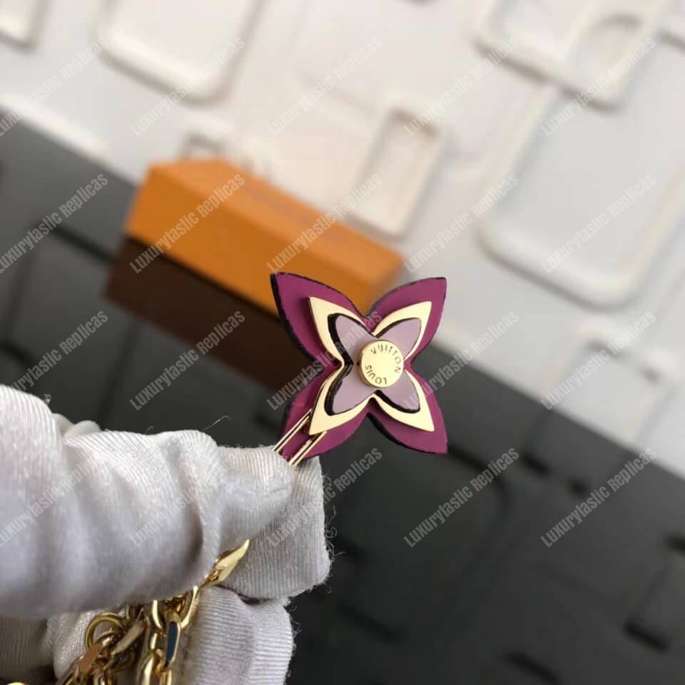 LV Blooming Flowers Chain Bag Charm and Key Holder