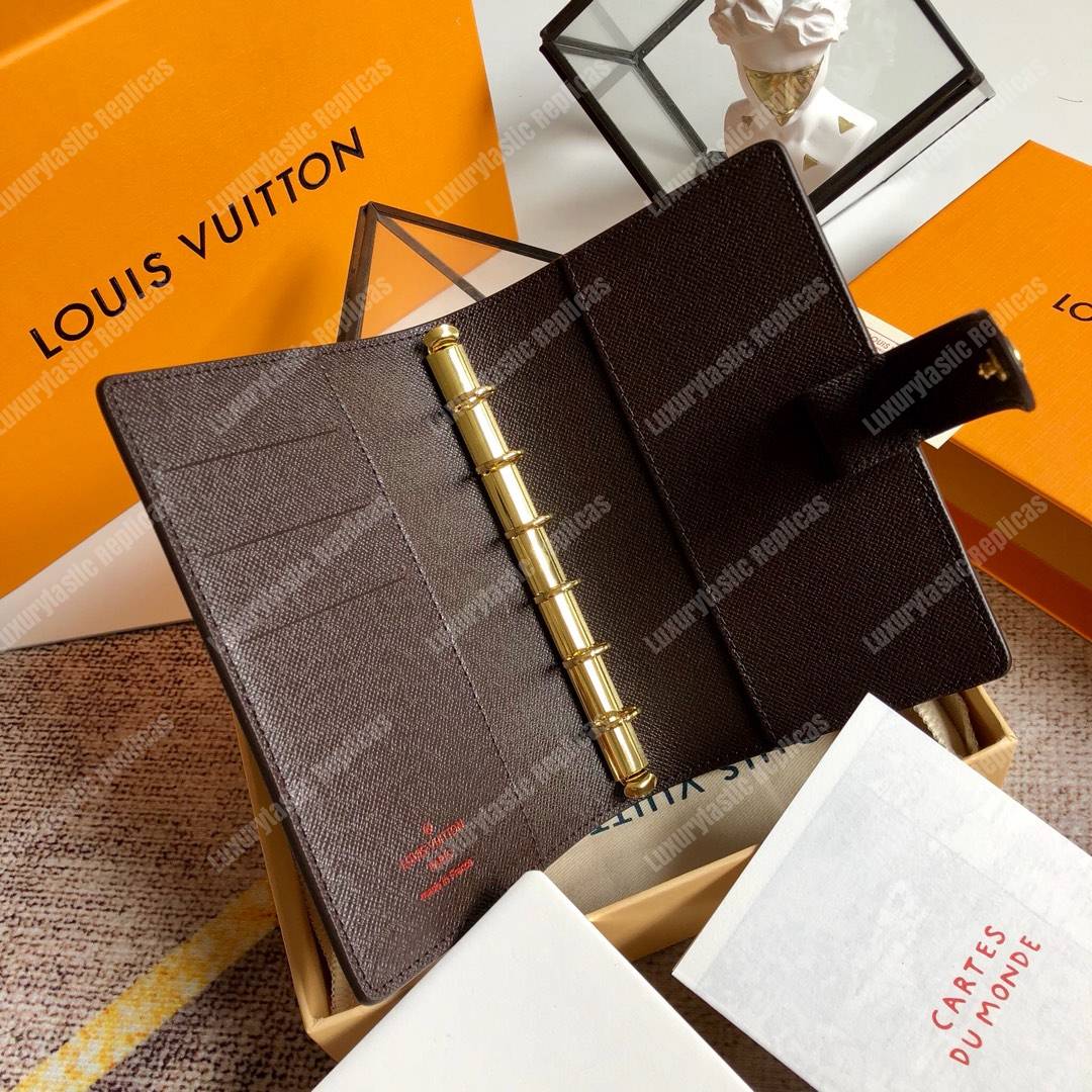 LV Small Ring Agenda Cover Damier Ebene