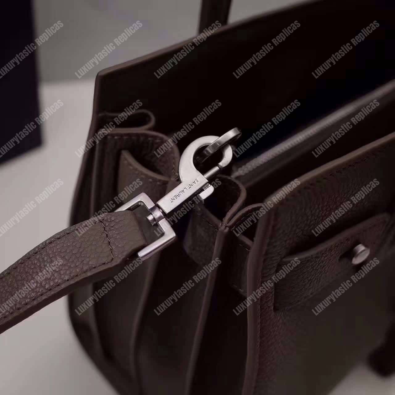Saint Laurent Sac De Jour Baby Grained Leather Brown