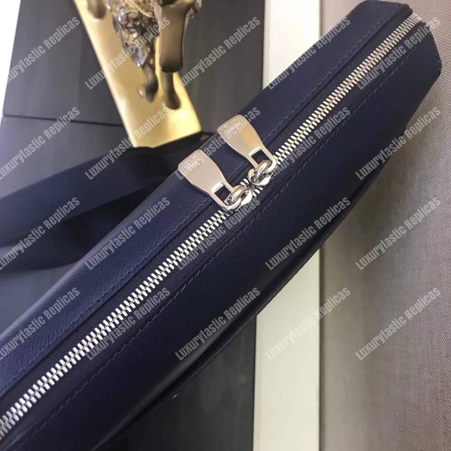 LV Taiga Grigori Messenger Bag PM Dark Blue