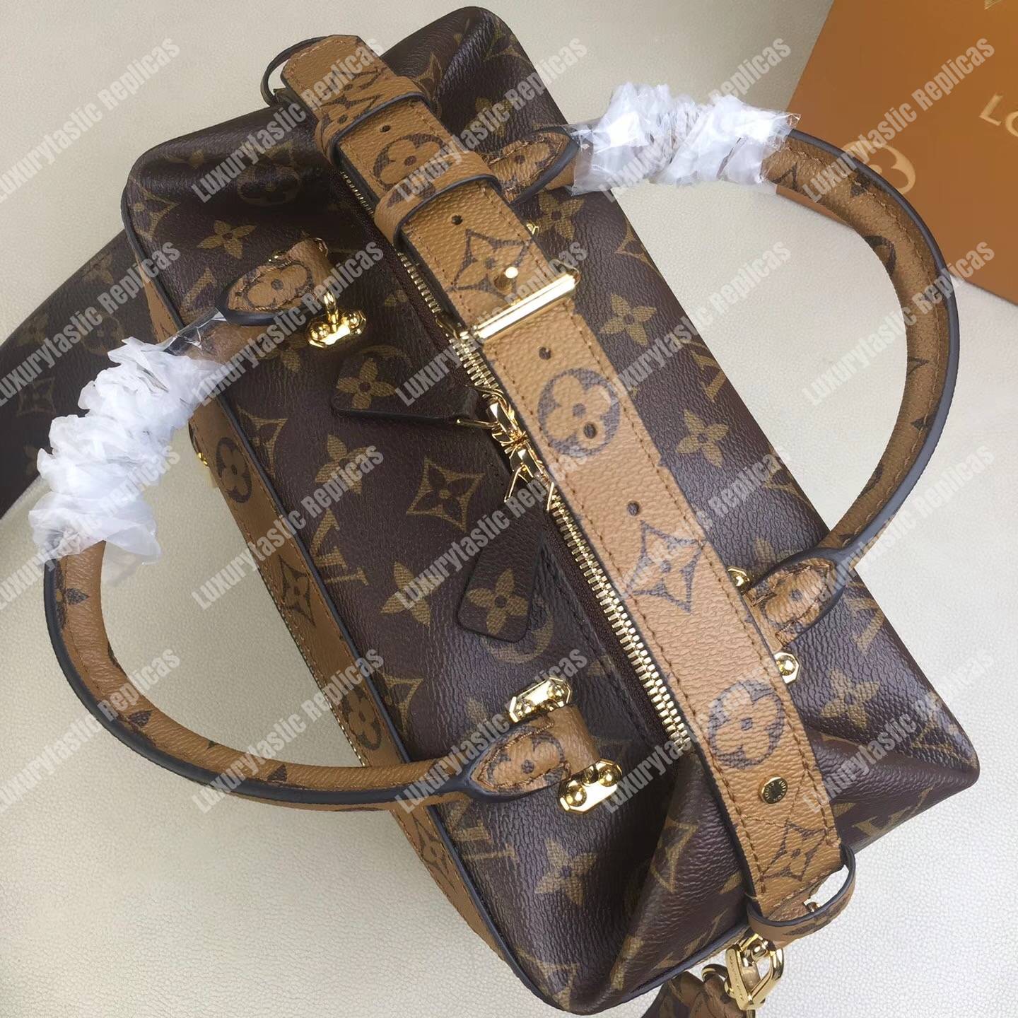LV City Cruiser PM Tote Bag Reverse Monogram Canvas