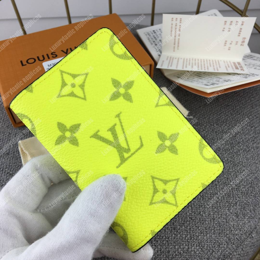 LV Pocket Organiser Taiga Monogram Jaune