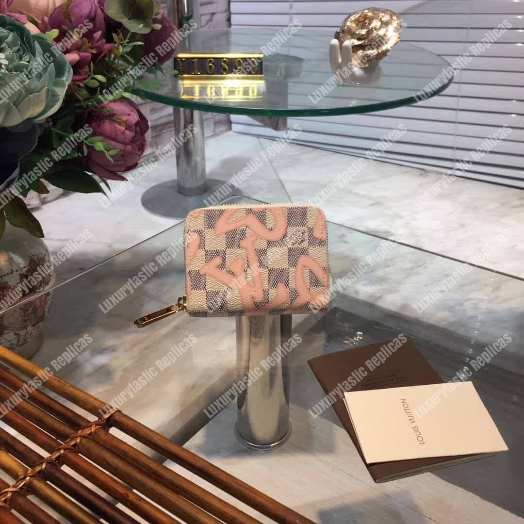 LV Zippy Coin Purse Damier Azur Canvas