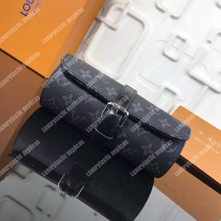 LV 3 Watch Case Monogram Eclipse