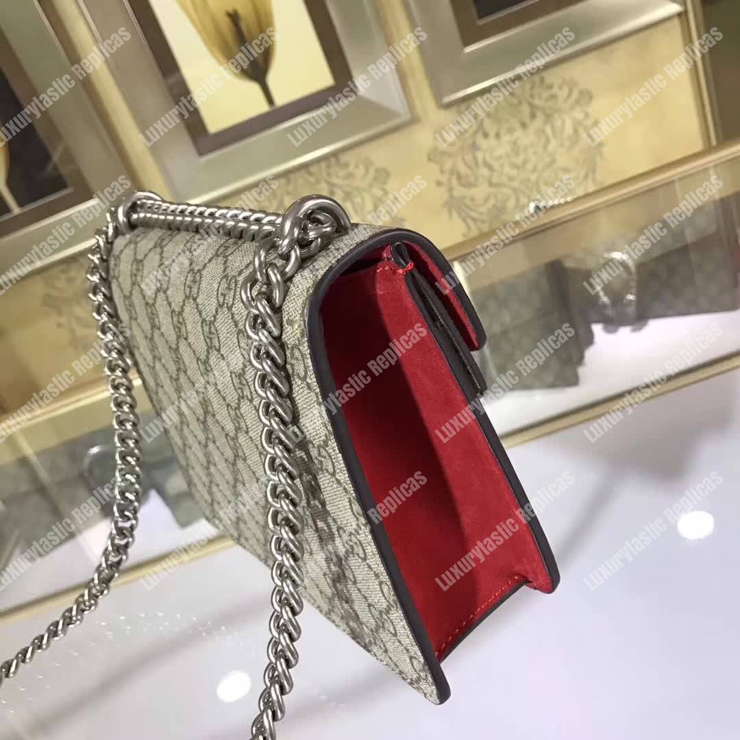 G*u*i dionysus small gg shoulder bag beige red