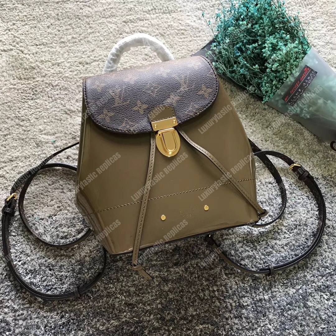 LV Hot Springs Backpack Patent Leather