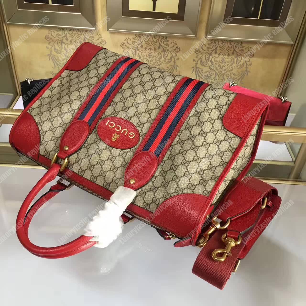 G*u*i soft gg sup*e duffle bag red