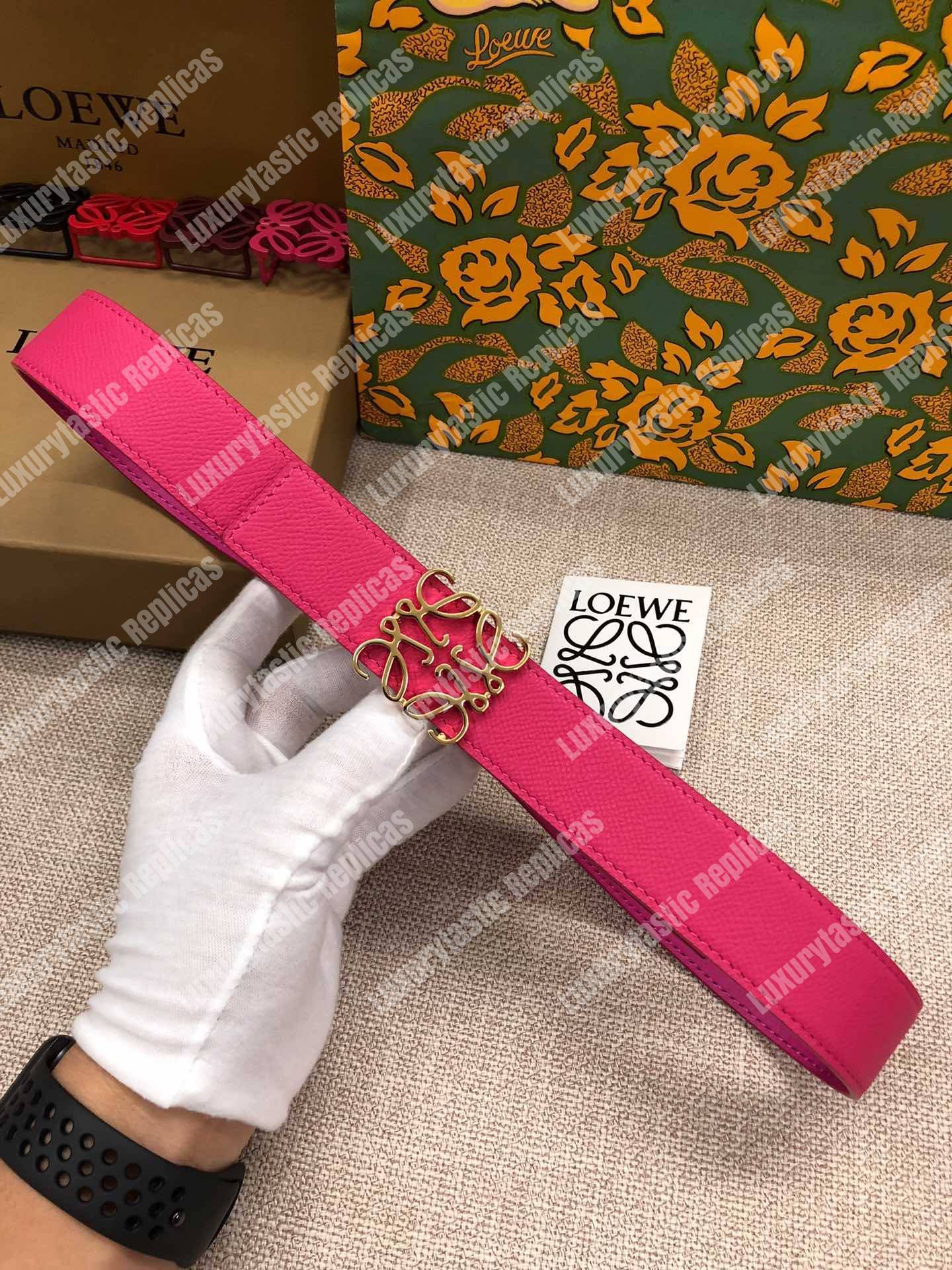 Loewe Anagram Belt 3.2Cm Pink