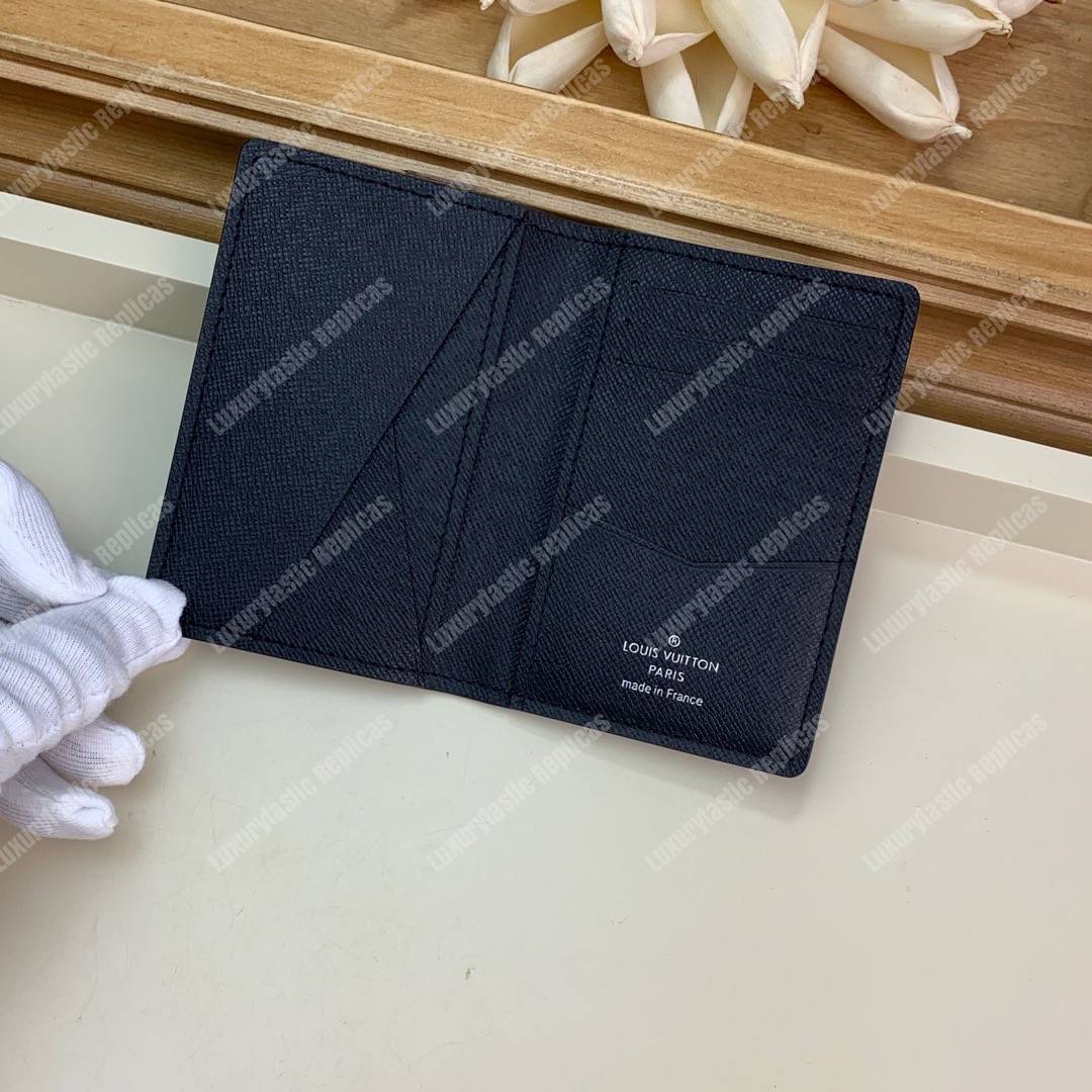 LV Pocket Organizer Epi Leather Yellow Initials