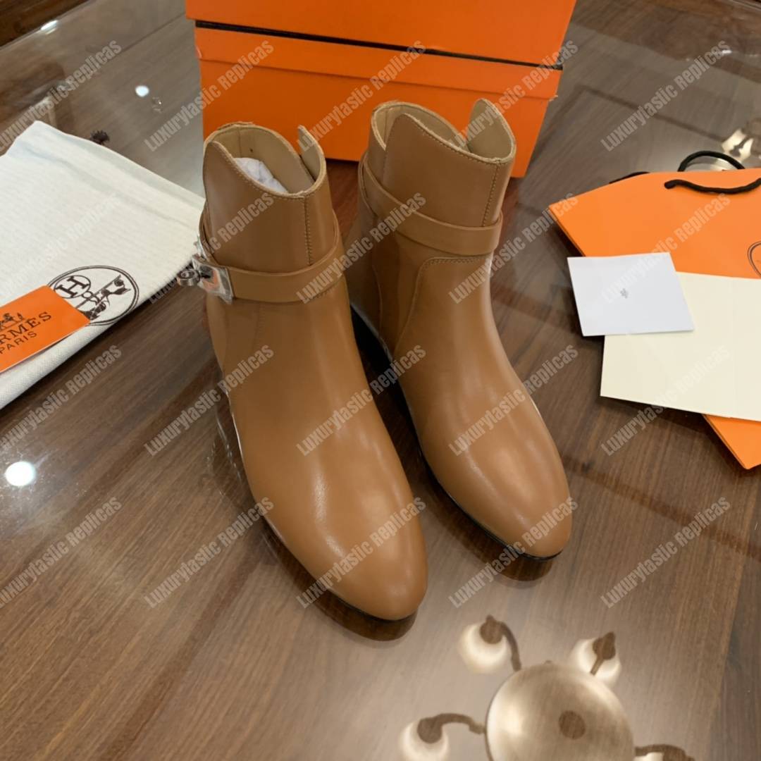 H**mes neo ankle boot brown
