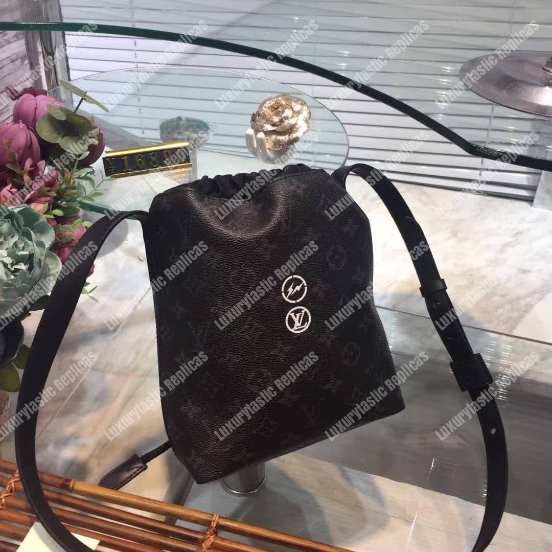 LV Nano Bag Crossbody Bag Monogram Eclipse Canvas