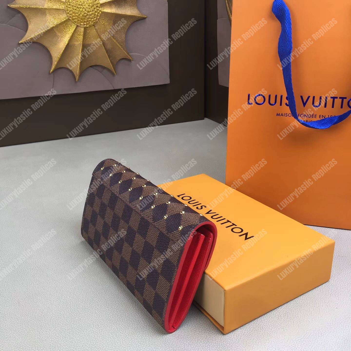 LV Sarah Wallet Damier Ebene