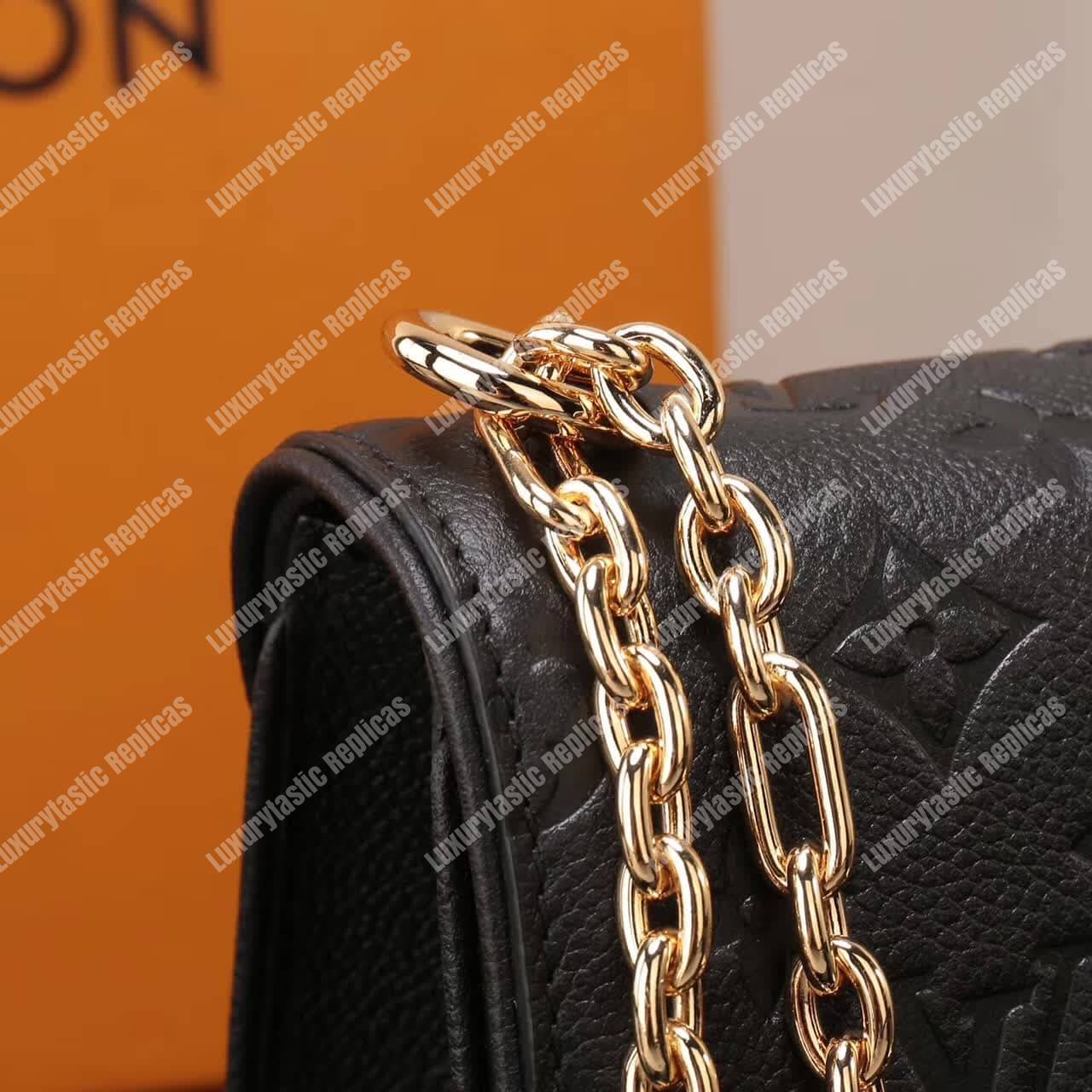 LV Saint Sulpice PM Monogram Empreinte Leather Noir