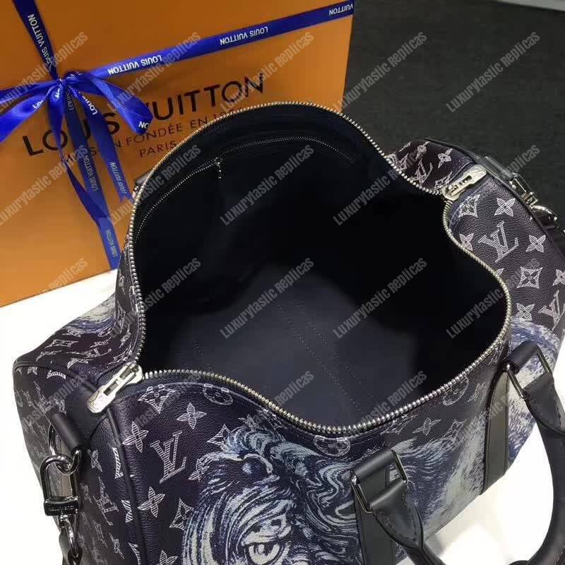 LV Keepall 45 Bandouliere Duffel Bag Monogram Canvas 2017