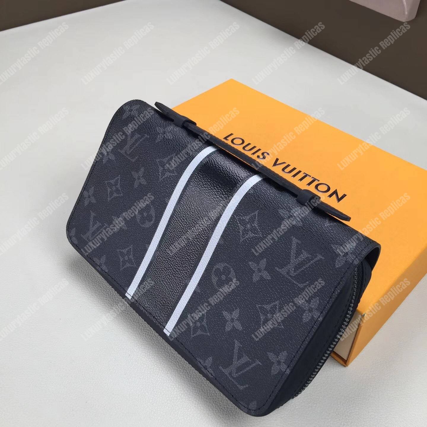 LV Zippy XL Wallet Monogram Eclipse Canvas