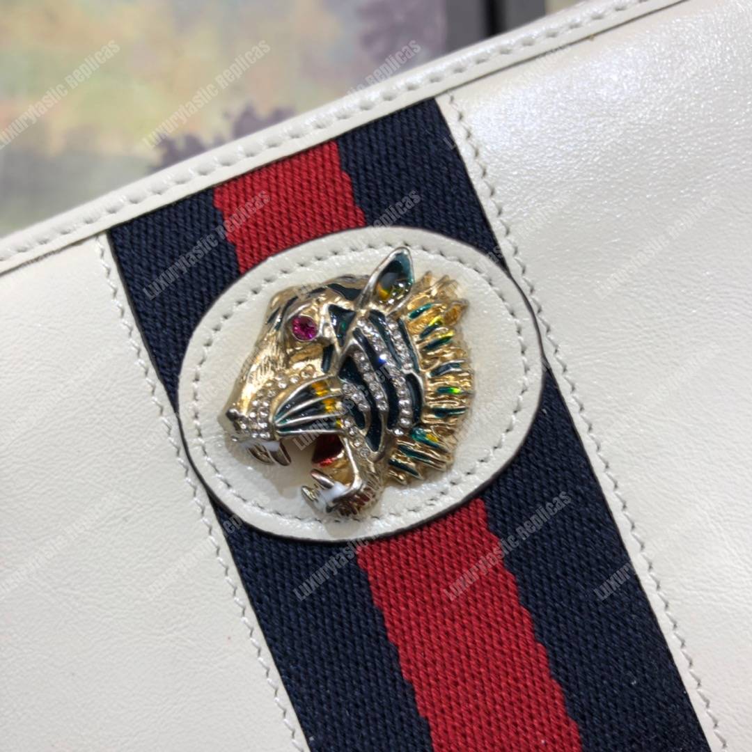 G*u*i rajah zip around wallet leather white