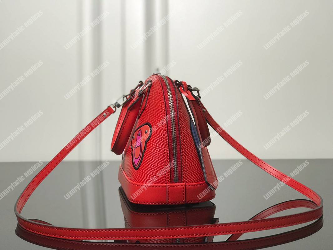 LV Alma BB Epi Leather Trunk-Maker Red