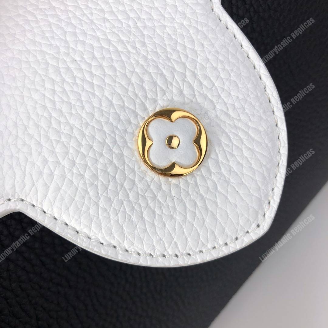 LV Capucines BB Taurillon Python Black White