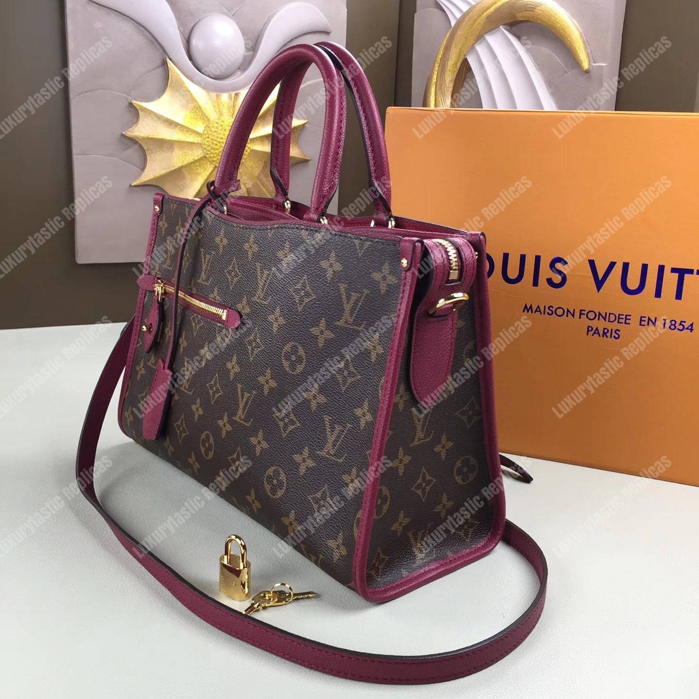 LV Popincourt PM Monogram Raisin