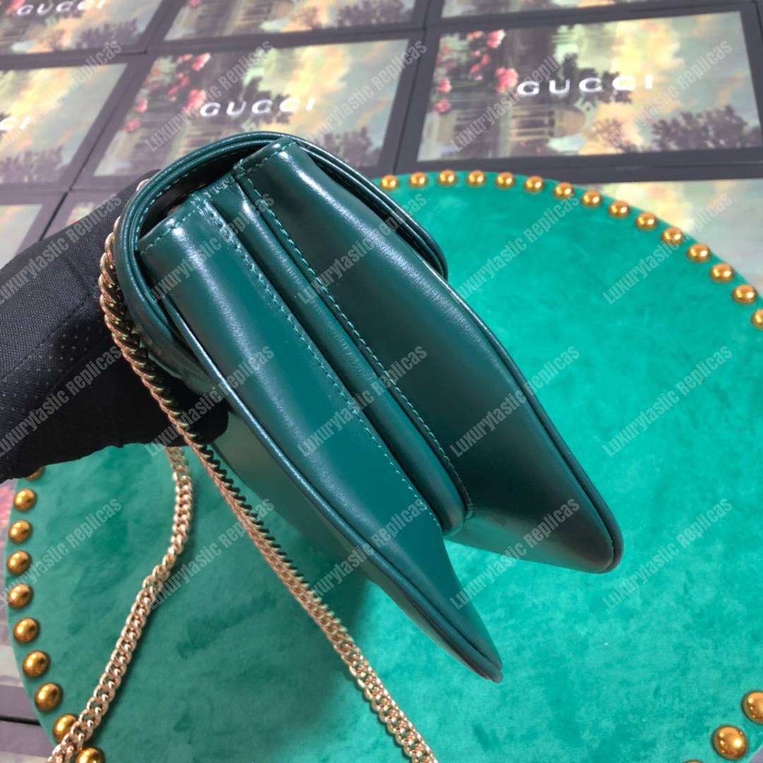 G*u*i rajah medium shoulder bag green
