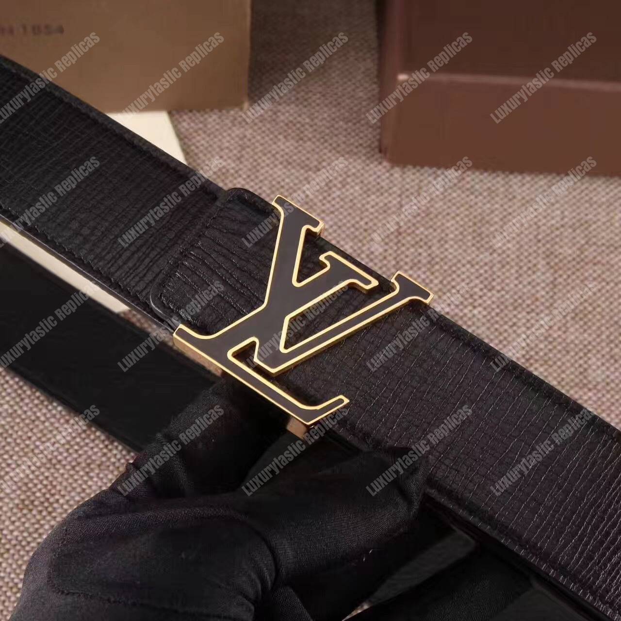 LV Initiales 40mm Epi Leather Gold Buckle