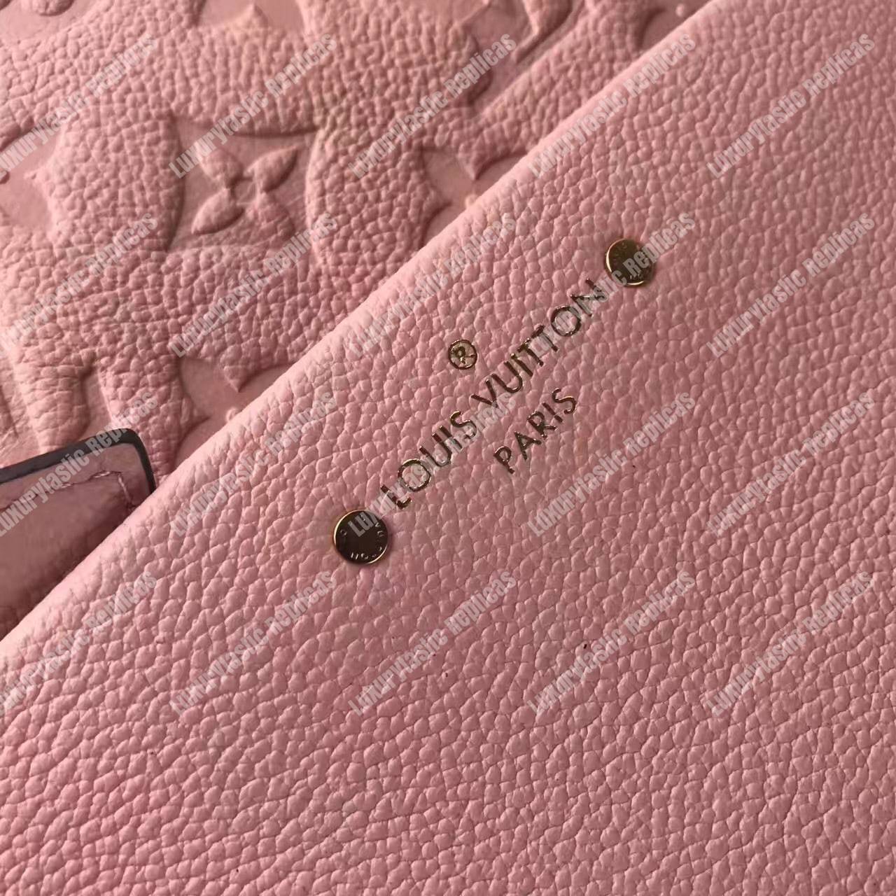 LV Sorbonne Backpack Monogram Empreinte Leather Rose Poudre