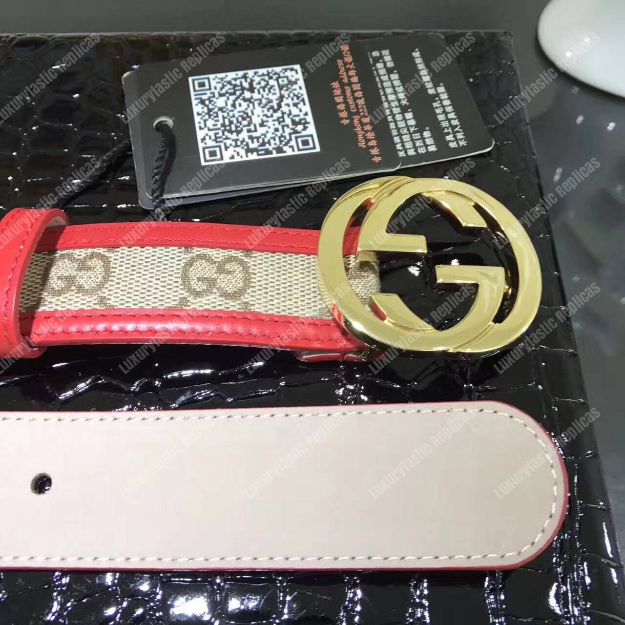 G*u*i interlocking g buckle belt