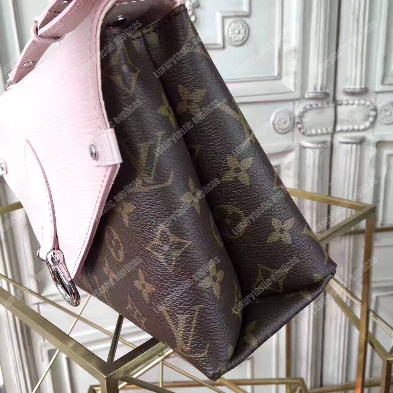 LV Saint Michel Monogram Rose Ballerine
