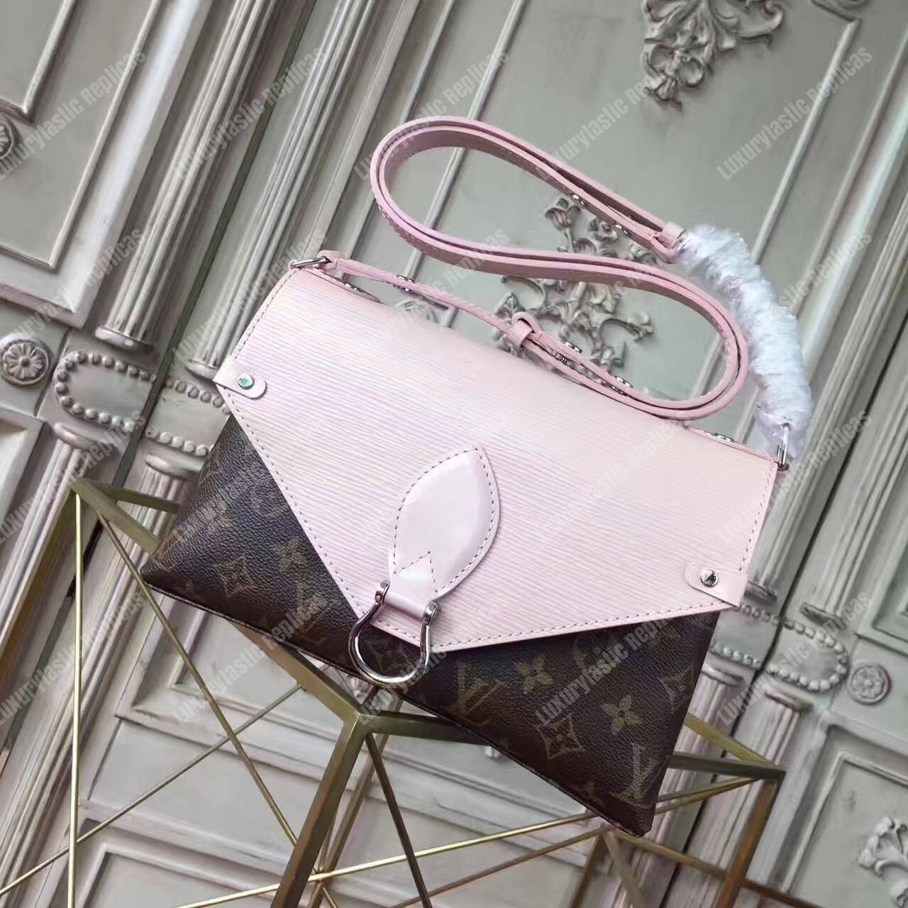 LV Saint Michel Monogram Rose Ballerine