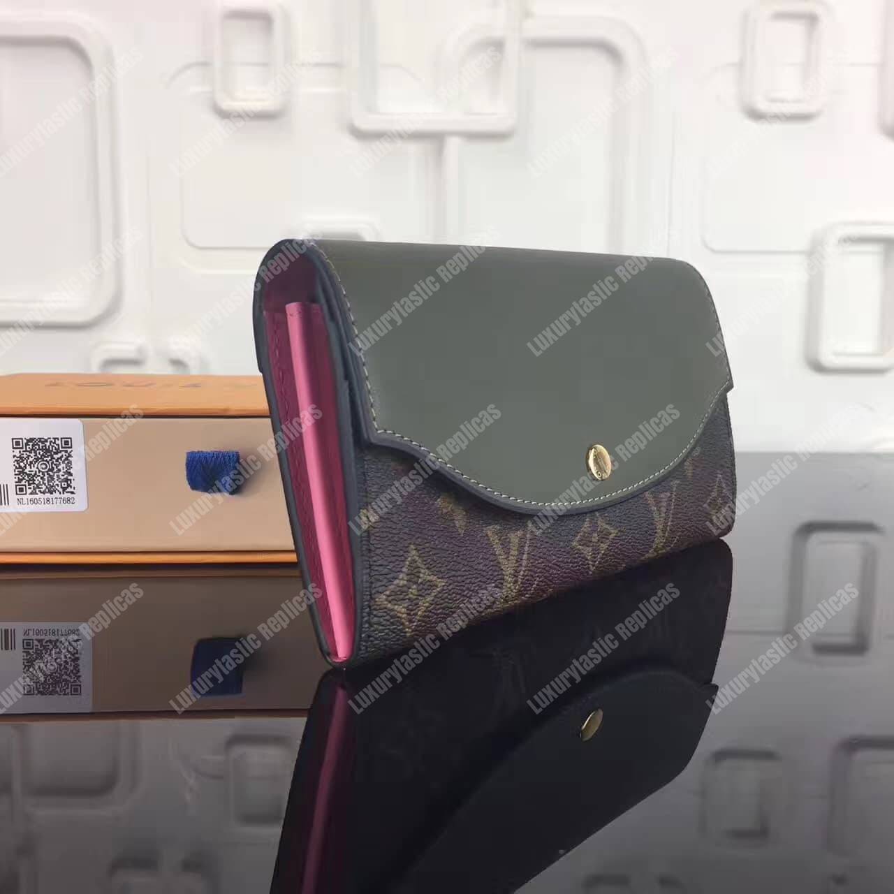 LV Sarah Tuileres Wallet Monogram Khaki