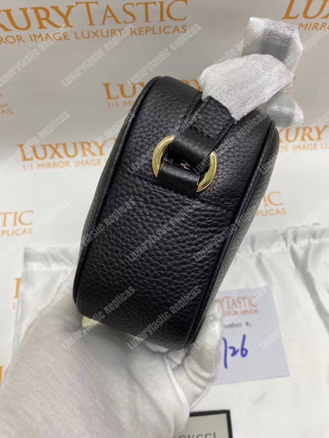 G*u*i soho small leather disco bag black