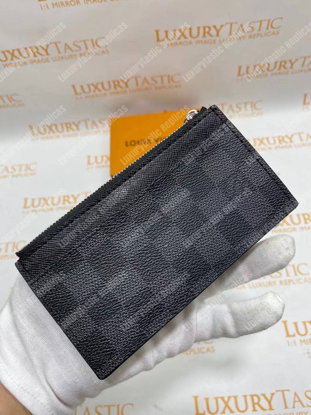 LV Coin Card Holder Damier Graphite Canvas