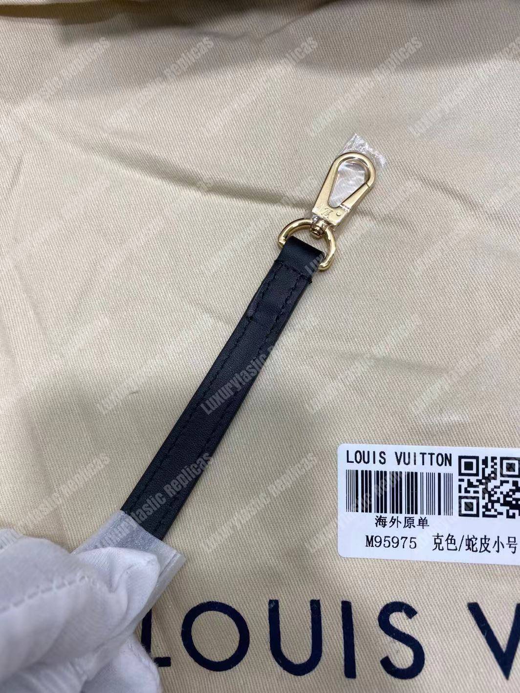 LV City Steamer PM Python Roccia Black