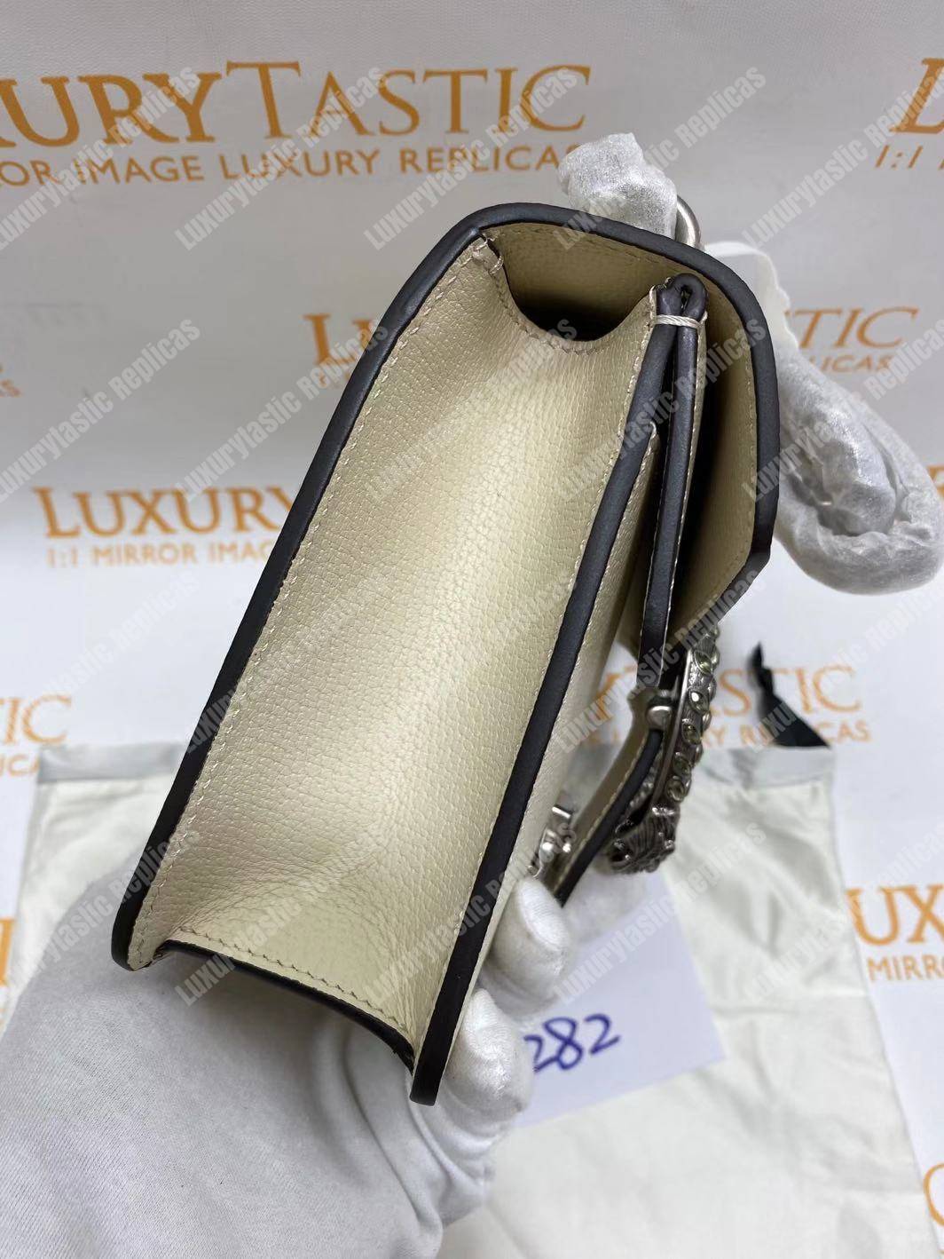 G*u*i dionysus leather mini bag white